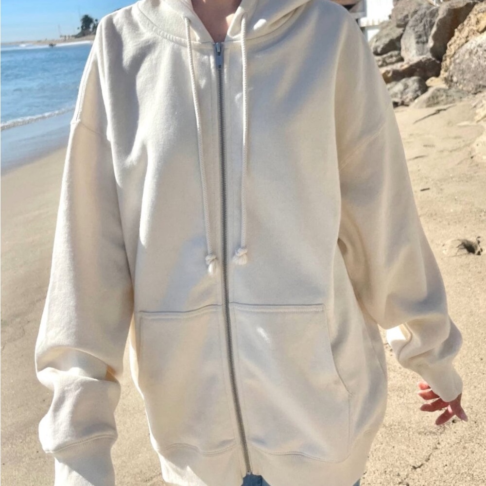 brandy melville cristy hoodie cream